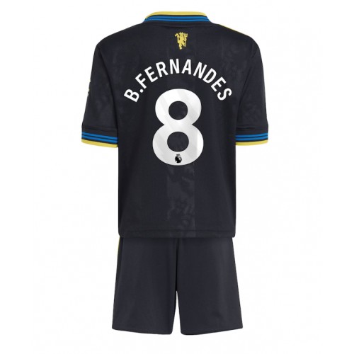 Manchester United Bruno Fernandes #8 Replika babykläder Tredjeställ Barn 2025-26 Kortärmad (+ korta byxor)